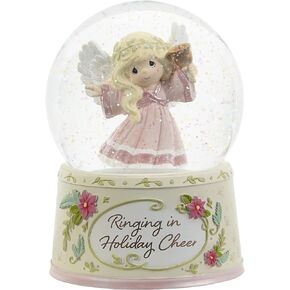 Precious Moments 221104 Ringing in Holiday Cheer Annual Angel Musical Resin/Glass Snow Globe in Saudi Arabia