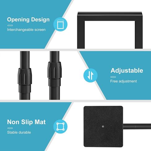 Relx Adjustable Outdoor Sign Holder Stand for Display - Floor Sign Stand with Base for Business Retail Events 8.5x11 inches in Saudi Arabia