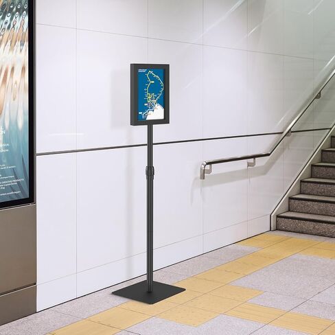 Relx Adjustable Outdoor Sign Holder Stand for Display - Floor Sign Stand with Base for Business Retail Events 8.5x11 inches in Saudi Arabia
