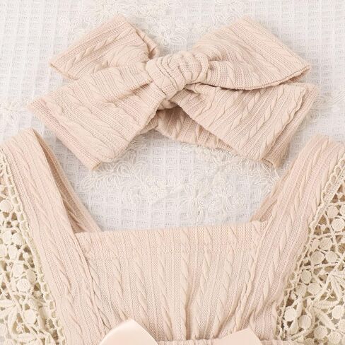 Mubineo Baby Girl Rompers Summer Clothes Outfits Sleeveless Lace Romper Ruffle Newborn Outfit in Kuwait