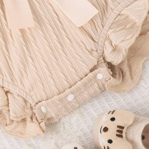 Mubineo Baby Girl Rompers Summer Clothes Outfits Sleeveless Lace Romper Ruffle Newborn Outfit in Kuwait