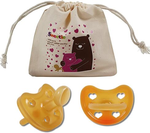 SWEETIE Rubber Orthodontic Pacifier Heart Shape Rubber 1 Count (0-6 Small) in Saudi Arabia