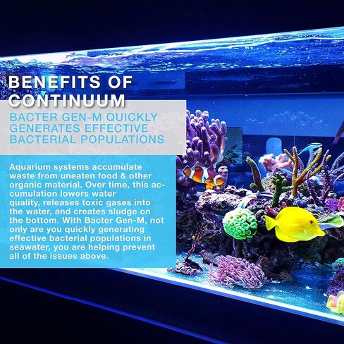 Continuum Aquatics Bacter Gen-M, Marine Microbe Culture, 2-Liter in Saudi Arabia