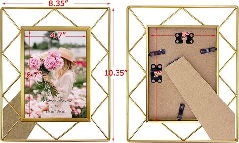 SPEPLA 4x6 Metal Picture Frames for Tabletop or Wall Mounting Display, 2 Pack 6 x 4 Photo Frame in Saudi Arabia