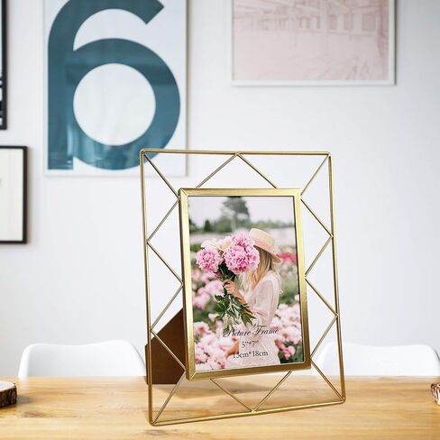 SPEPLA 4x6 Metal Picture Frames for Tabletop or Wall Mounting Display, 2 Pack 6 x 4 Photo Frame in Saudi Arabia