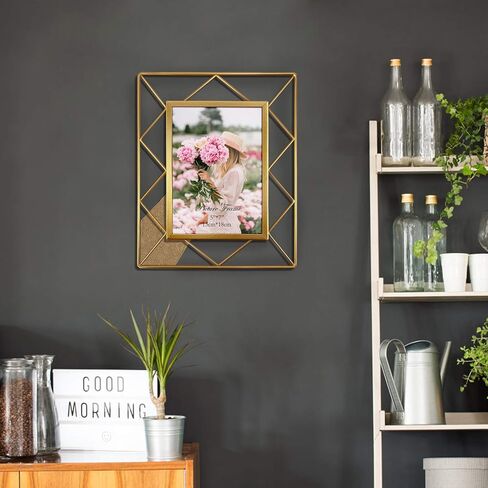 SPEPLA 4x6 Metal Picture Frames for Tabletop or Wall Mounting Display, 2 Pack 6 x 4 Photo Frame in Saudi Arabia