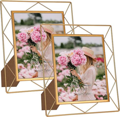SPEPLA 4x6 Metal Picture Frames for Tabletop or Wall Mounting Display, 2 Pack 6 x 4 Photo Frame in Saudi Arabia