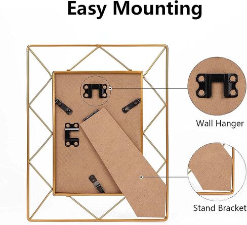 SPEPLA 4x6 Metal Picture Frames for Tabletop or Wall Mounting Display, 2 Pack 6 x 4 Photo Frame in Saudi Arabia