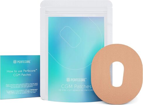 Perfecore Adhesive Bandage Patches Compatible with Dexcom G6 (30-Pack Set) – Waterproof, Sweatproof Continuous Glucose Monitor Sensor Cover Tape for Sensitive Skin – Diabetes and Diabetic Supplies in Saudi Arabia