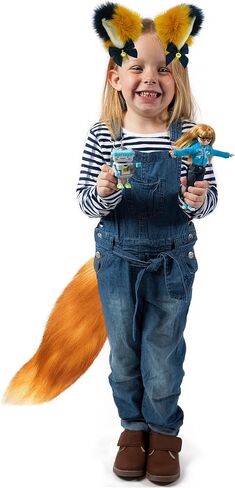 GNAYOAHLI Cat Wolf Fox Ears And Tail Set Cosplay For Kids Fox Tail Key Chain in Kuwait