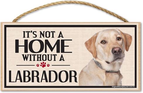 Imagine This Wood Sign for Yellow Lab Dog Breeds in Saudi Arabia
