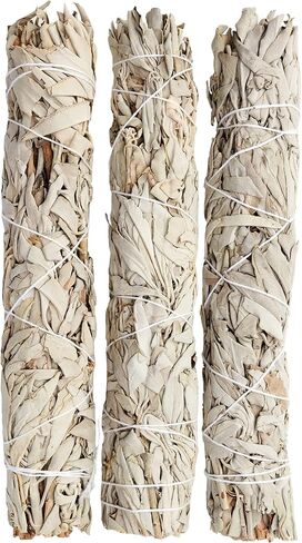 Wanderlust 9" White Sage Smudge Stick - Extra Large Smudging Wand Incense Stick for Cleansing, Purifying, Healing, Meditation, Yoga, Blessing (3 Pack) in Kuwait