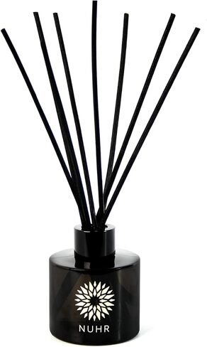 زيت ناشر أعواد العود المنزلي من NUHR، 115 مل، ناشر أعواد عطرية فاخرة من العود والعنبر مع عطر متعدد الروائح، رائحة منعشة تدوم طويلاً للمنزل، مخففة بلمسات مخملية in Kuwait