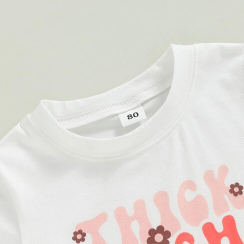 Flawbena طفل أطفال طفلة عيد الفصح الزي قصيرة الأكمام رسالة طباعة تي شيرت الأرنب جرس أسفل السراويل مجموعات ملابس الصيف in Kuwait