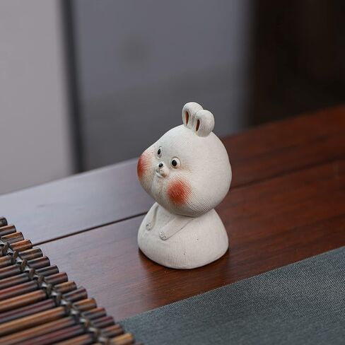 Yixing Zisha Clay Tea Pet,Chinese Zodiac Signs Statues Animal Figurine,Gongfu Tea Tray Accessories Ornament (Chicken,Duanni Clay) in Saudi Arabia