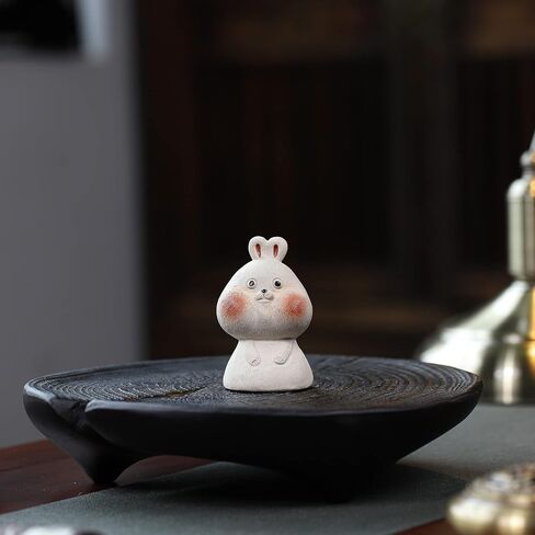 Yixing Zisha Clay Tea Pet,Chinese Zodiac Signs Statues Animal Figurine,Gongfu Tea Tray Accessories Ornament (Chicken,Duanni Clay) in Saudi Arabia