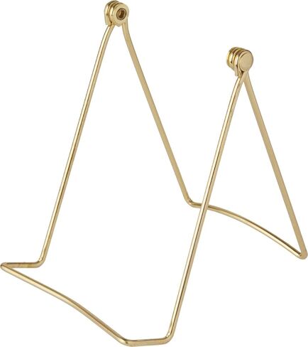 Bard's Folding Gold-toned Wire Easel Stand, 6" H x 4" W x 4.75" D in Saudi Arabia