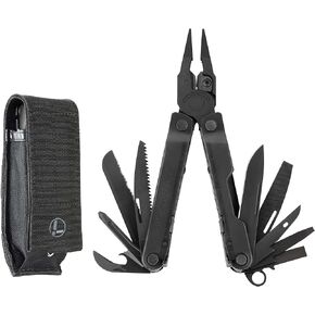 LEATHERMAN، أداة حديد التسليح المتعددة مع قواطع ومنشار أسلاك ممتازة قابلة للاستبدال، لون ذئب البراري مع غمد من النايلون