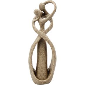 Mochiglory الحجر الرملي عاشق عناق التقبيل نمط اليدوية مجردة الفن تمثال الحجر الرملي تمثال الحرف ل هدية الزفاف ديكور سطح المكتب in Kuwait