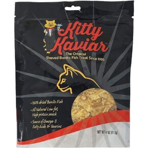Kitty Kaviar All Natural Shaved Bonito Fish Treat for Cats, 4 Ounces in Saudi Arabia