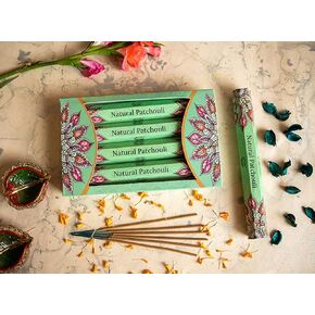 Raajsee Incense Sticks Multipack 15 Sticks x 5 Pack -100% Pure Organic Natural Assorted insense stick - Hand Rolled Free from Chemicals -Perfect for Church Aromatherapy, Sandalwood,White sage, Rose