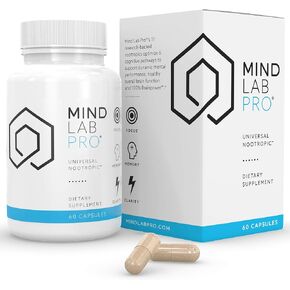 Mind Lab Pro® Universal Nootropic™ Brain Booster Supplement for Focus, Memory, Clarity, Energy - 60 Capsules - Plant-Based, Naturally Sourced Memory Vitamins for Better Brain Health in Saudi Arabia