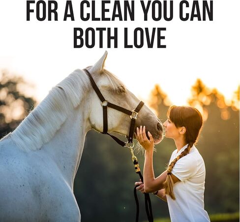 شامبو وبلسم حصان رابورت الطبيعي - الغسول الوحيد الذي تحتاجه الخيول - معالجة كاملة لعرف وذيل الخيول، شامبو/بلسم الحصان (16 أونصة سائلة) in Kuwait