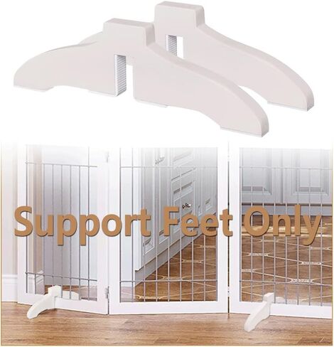 بوابة الطفل دعم أقدام دعم أقدام لبوابة الكلب بوابات الطفل مثبت القدم سياج الطفل يقف يدعم 360 قدم روضة خشبية قابلة للتكوين سلامة قائمة بذاتها حواجز الحيوانات الأليفة قابلة للطي القدم - 1 زوج in Kuwait