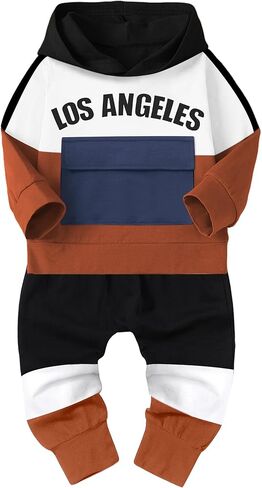 ملابس الأولاد الصغار 5t ملابس الأولاد ملابس الأولاد مقاس 6 كتلة الألوان هوديي بأكمام طويلة سويت شيرت Sweatpants بدلة رياضية للأطفال الصغار ملابس الخريف ملابس الشتاء للأطفال الصغار باللون البرتقالي in Kuwait