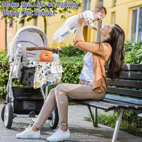 Edsjegn Stroller Organizer Bag with Large bag in Kuwait