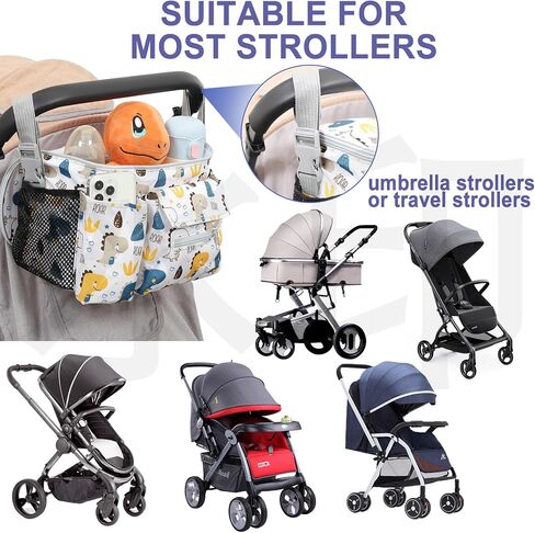 Edsjegn Stroller Organizer Bag with Large bag in Kuwait