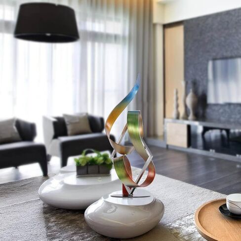 Tooarts Square and Ribbon منحوت عصري منحوت معدني للديكور الداخلي والخارجي in Kuwait