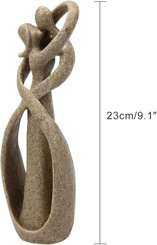 Mochiglory الحجر الرملي عاشق عناق التقبيل نمط اليدوية مجردة الفن تمثال الحجر الرملي تمثال الحرف ل هدية الزفاف ديكور سطح المكتب in Kuwait