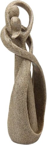 Mochiglory الحجر الرملي عاشق عناق التقبيل نمط اليدوية مجردة الفن تمثال الحجر الرملي تمثال الحرف ل هدية الزفاف ديكور سطح المكتب in Kuwait