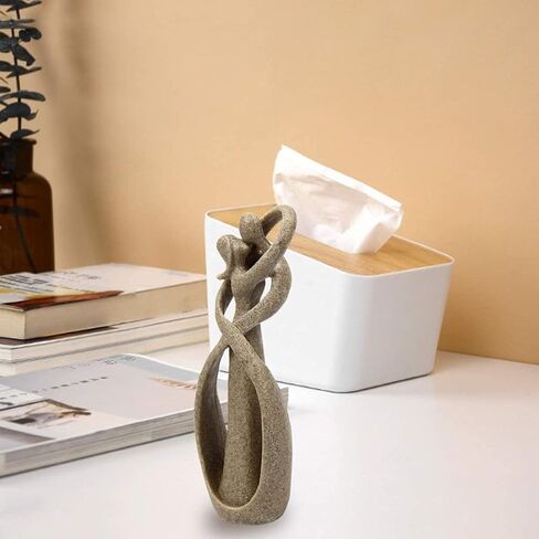 Mochiglory الحجر الرملي عاشق عناق التقبيل نمط اليدوية مجردة الفن تمثال الحجر الرملي تمثال الحرف ل هدية الزفاف ديكور سطح المكتب in Kuwait