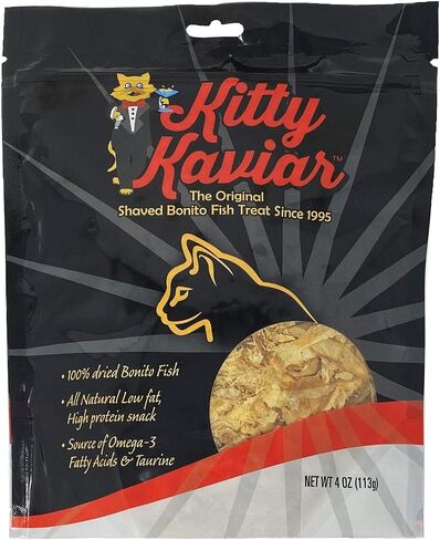 Kitty Kaviar All Natural Shaved Bonito Fish Treat for Cats, 4 Ounces in Saudi Arabia