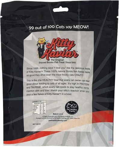 Kitty Kaviar All Natural Shaved Bonito Fish Treat for Cats, 4 Ounces in Saudi Arabia
