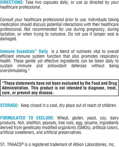XYMOGEN Immune Essentials Daily - Long-Term Immune Support Supplement with Vitamin D3, Vitamin C Ascorbic Acid, Vitamin A, N Acetyl L Cysteine, Zinc Chelate, Quercetin (120 Capsules) in Saudi Arabia