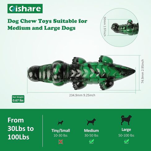 Qishare Dog Toys for Aggressive Chewers/Dog Toys for Medium and Large Dogs/Interactive Dog Toys for Boredom/Tough Dog Toys/Durable Dog Toys/Indestructible Dog Toys for Medium and Large Dogs in Kuwait