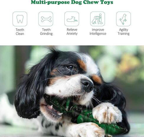 Qishare Dog Toys for Aggressive Chewers/Dog Toys for Medium and Large Dogs/Interactive Dog Toys for Boredom/Tough Dog Toys/Durable Dog Toys/Indestructible Dog Toys for Medium and Large Dogs in Kuwait