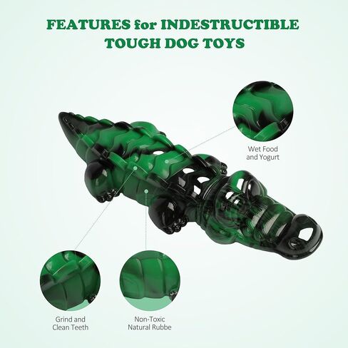 Qishare Dog Toys for Aggressive Chewers/Dog Toys for Medium and Large Dogs/Interactive Dog Toys for Boredom/Tough Dog Toys/Durable Dog Toys/Indestructible Dog Toys for Medium and Large Dogs in Kuwait