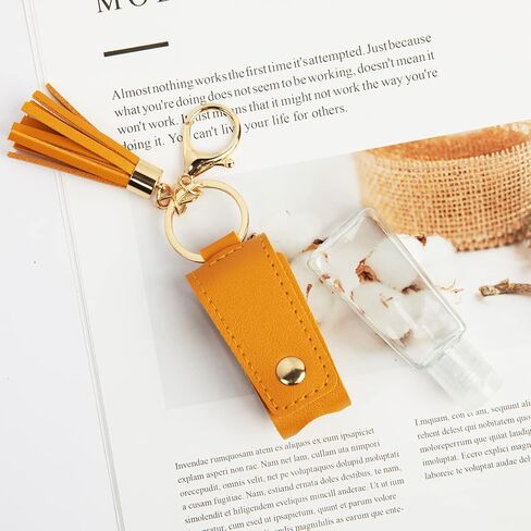 مايبين 8 قطع 30 مل معقم اليدين الجلدية، حامل سلسلة مفاتيح، حافظات زجاجات حامل، حاويات ضغط بغطاء قلاب، حاملات زجاجات فارغة لتعقيم اليدين لللوشن والصابون السائل والشامبو والسوائل، متعددة الالوان in Kuwait