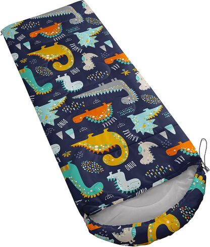 Kids Sleeping Bag for Boys Girls,Rocket Moon Print-Lightweight Warm Portable Outdoor Indoor-Waterproof Cold Weather Resistant Sleeping Bag for Camping Hiking in Saudi Arabia