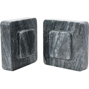 Main + Mesa Square Sandstone Bookends, Blush
