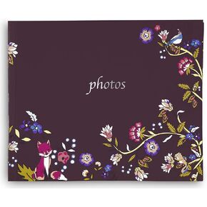 Vera Bradley Pretty Floral Photo Album, Family Picture Book Holds 70 Photographs Size 4" x 6", Indiana Rose