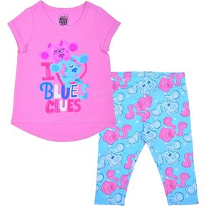 Nickelodeon Blue’s Clues Girls’ Blue and Magenta T-Shirt and Legging Set for Infant and Toddler – Pink/Blue in Saudi Arabia