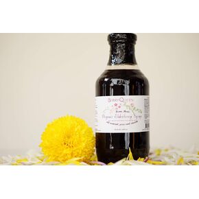 Berryqueen Original Organic Elderberry Syrup - Pure Natural - Immunity Boost - Herbal Supplement - Easy as Juice Loved by Kids and Adults - 16 oz