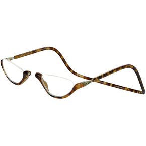 نظارات قراءة مغناطيسية من كليك، قارئات كمبيوتر، هيكل قابل للتعديل، سونوما، (L-XL، سلحفاة، تكبير 2.00) in Kuwait