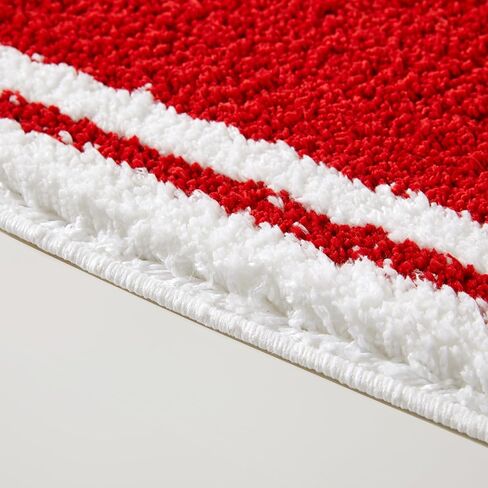 Aldopein عيد الميلاد الأحمر شاحنة البساط، لطيف خمر البلد الرجعية مزرعة عيد الميلاد عداء البساط للحمام المطبخ مدخل داخلي الشرفة الأمامية ممسحة، عدم الانزلاق قابل للغسل الشتاء رمي البساط in Kuwait