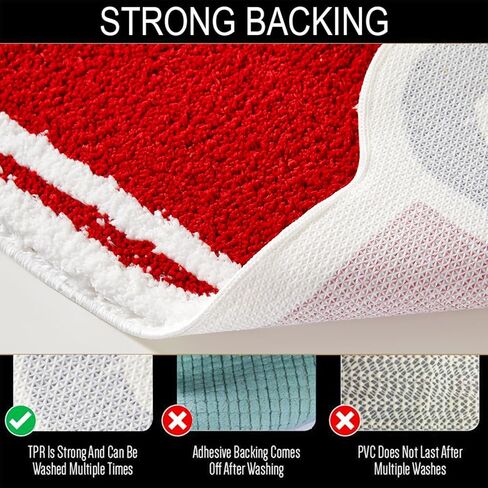 Aldopein عيد الميلاد الأحمر شاحنة البساط، لطيف خمر البلد الرجعية مزرعة عيد الميلاد عداء البساط للحمام المطبخ مدخل داخلي الشرفة الأمامية ممسحة، عدم الانزلاق قابل للغسل الشتاء رمي البساط in Kuwait